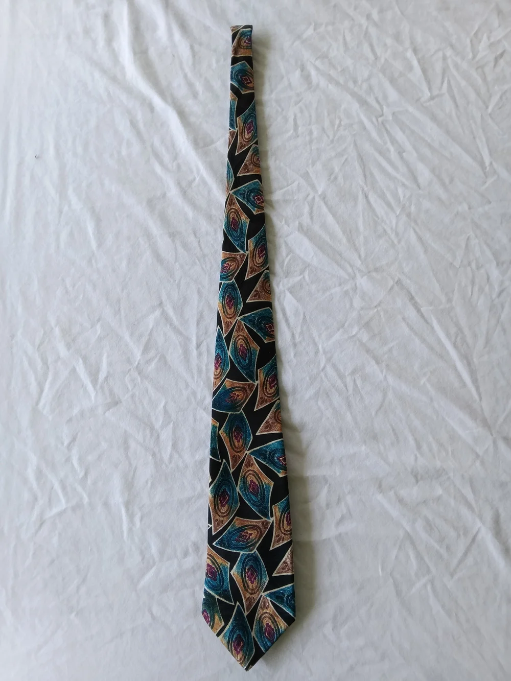 Gianno Teal & Black Paisley Men's Tie